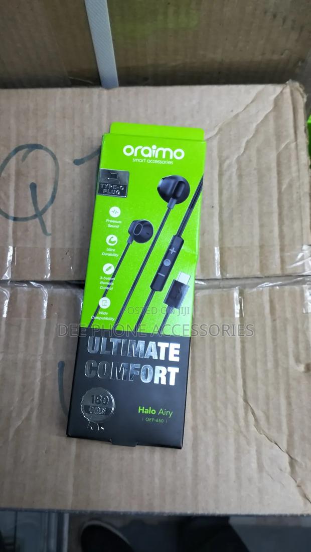 Oraimo Type C Wired Earphones - thumbnail 3