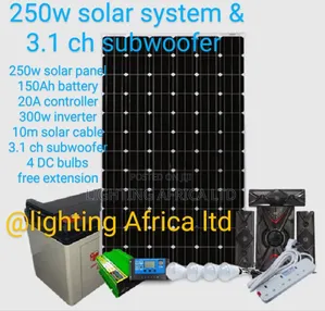 250w Solar System 3.1 Channels Subwoofer System