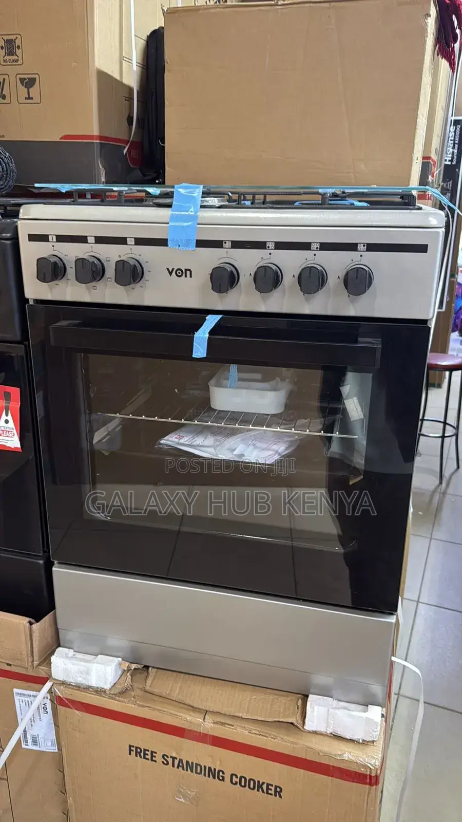 Von Stand Cooker 60cm by 60cm Silver