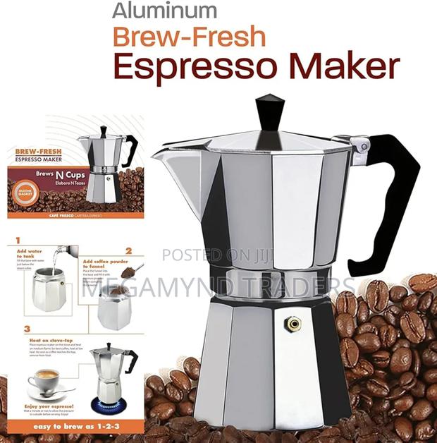 Stovetop Espresso Maker/Coffee Maker Pot/Moka Pot - main view