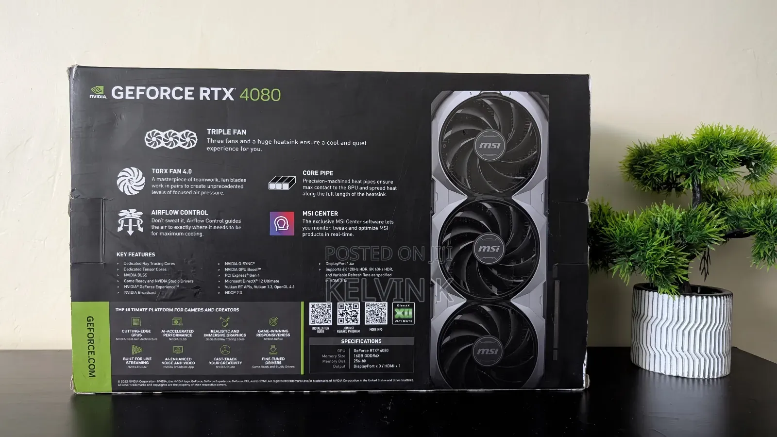 Msi RTX 4080 16gb Gaming Graphics Card Gpu