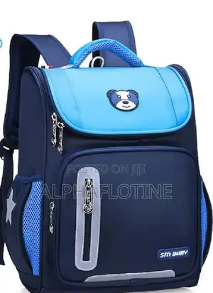 Medium Size School Bag 100%Waterproof Back Pack Blue Ideal Grade 1-5