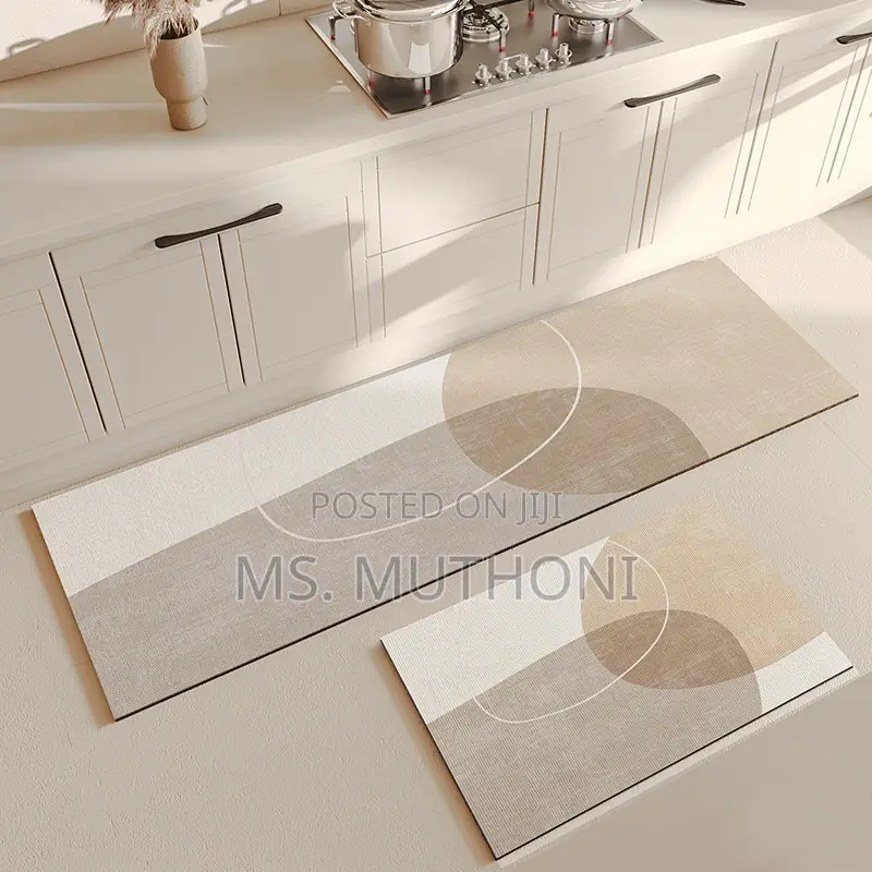 Aesthetic Aesthetic PVC Leather Kitchen* *Anti-Slip Mats*