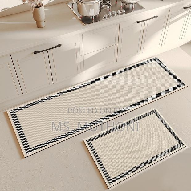 Aesthetic Aesthetic PVC Leather Kitchen* *Anti-Slip Mats*