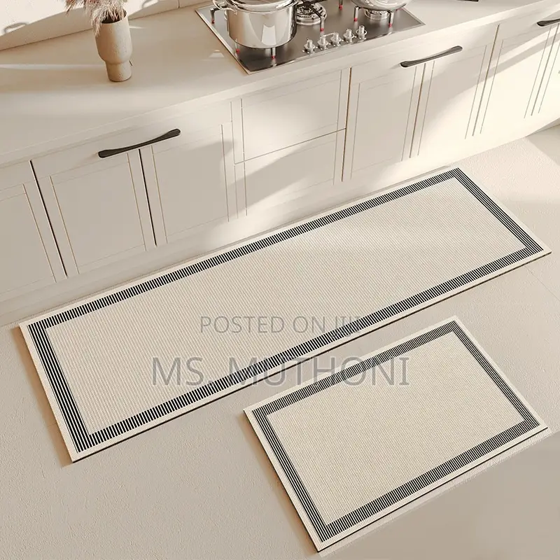 Aesthetic Aesthetic PVC Leather Kitchen* *Anti-Slip Mats*