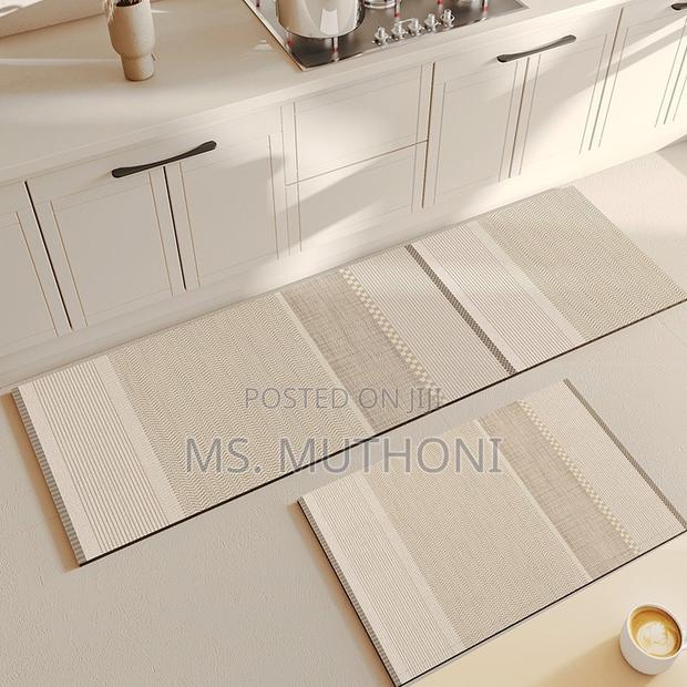 Neutral Aesthetic 2 Piece Kitchen Mats - thumbnail 2