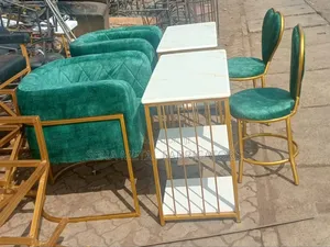 Salon Set, 2 Heart Seats,2 Styling Chairs and Tables