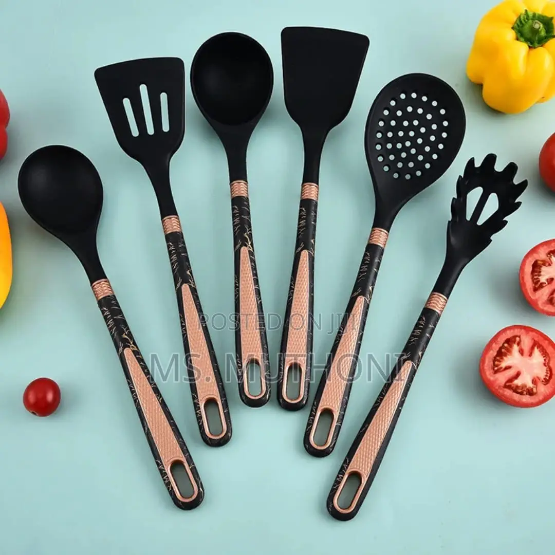 Black 16pcs/Stainless Steel Kitchen Knife Set