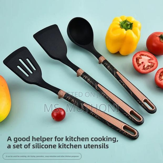 Black 16pcs/Stainless Steel Kitchen Knife Set - thumbnail 4