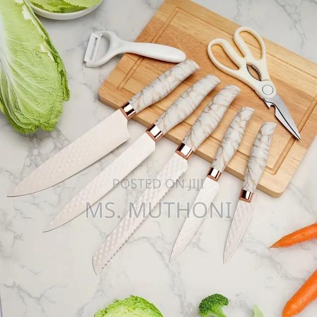Aesthetic 16pcs/Stainless Steel Kitchen Knife Set - thumbnail 3