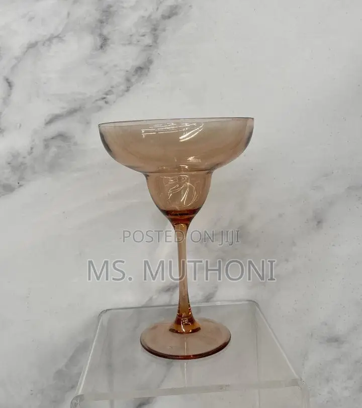 6pcs 240 Ml Gold Deli Margarita/ Champagne Glasses*