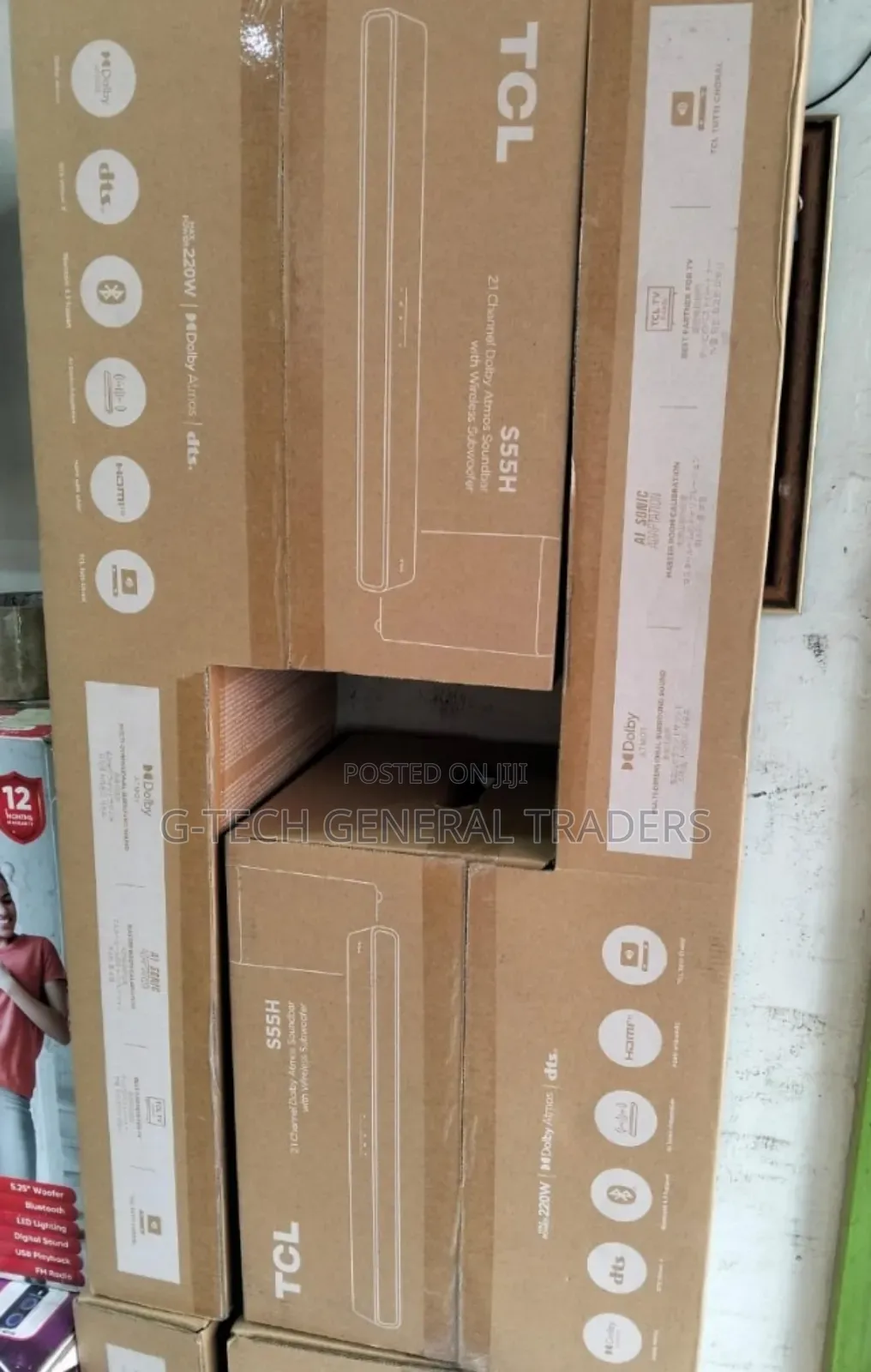 Tcl 2.1ch Wireless Soundbar System S55h 220w