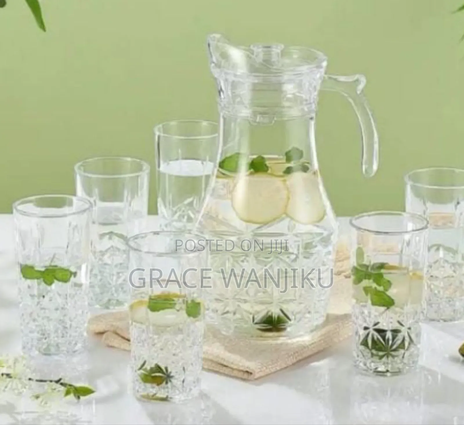 Water Set Jar and Glasses