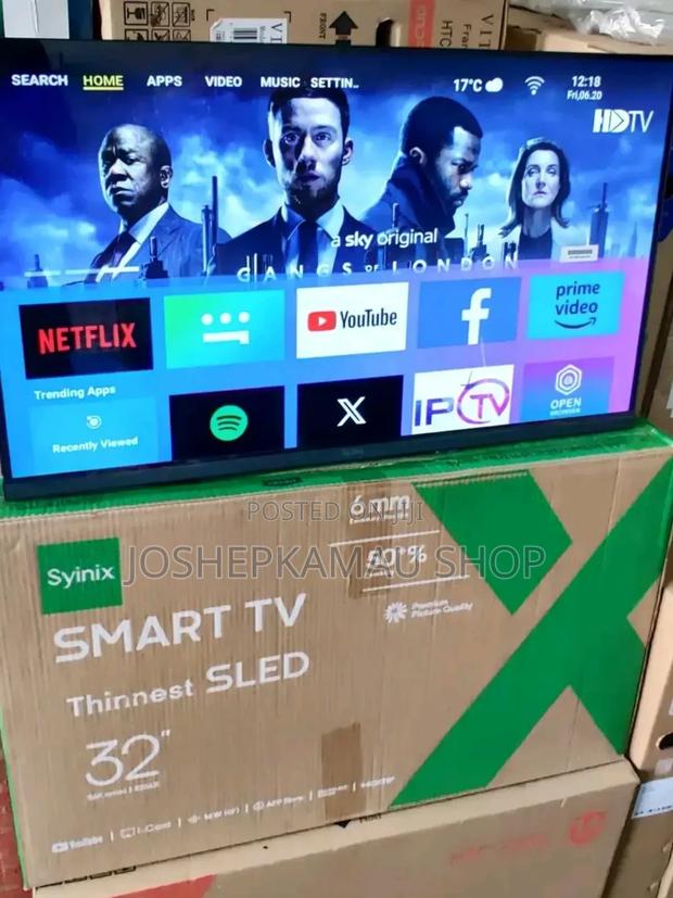 Tv Tv,32 Inches Smart Ultra Slim Sled Syinix Television