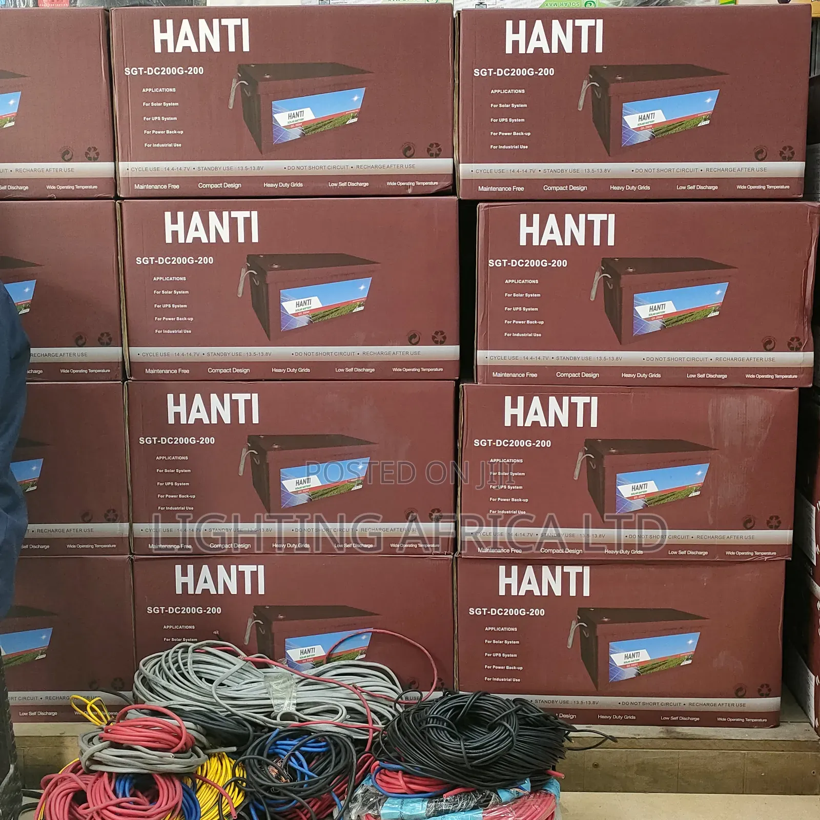Hanti 200ah Solar Gel Battery