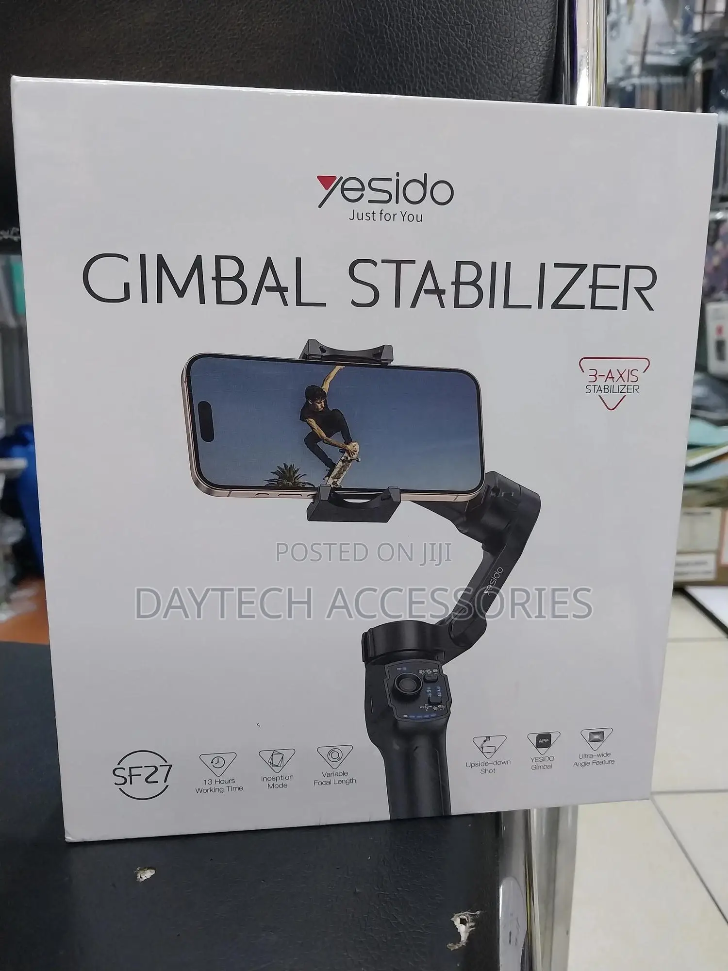 Yesido Outdoor Foldable 3 Axis Handheld Gimbal Stabilizer