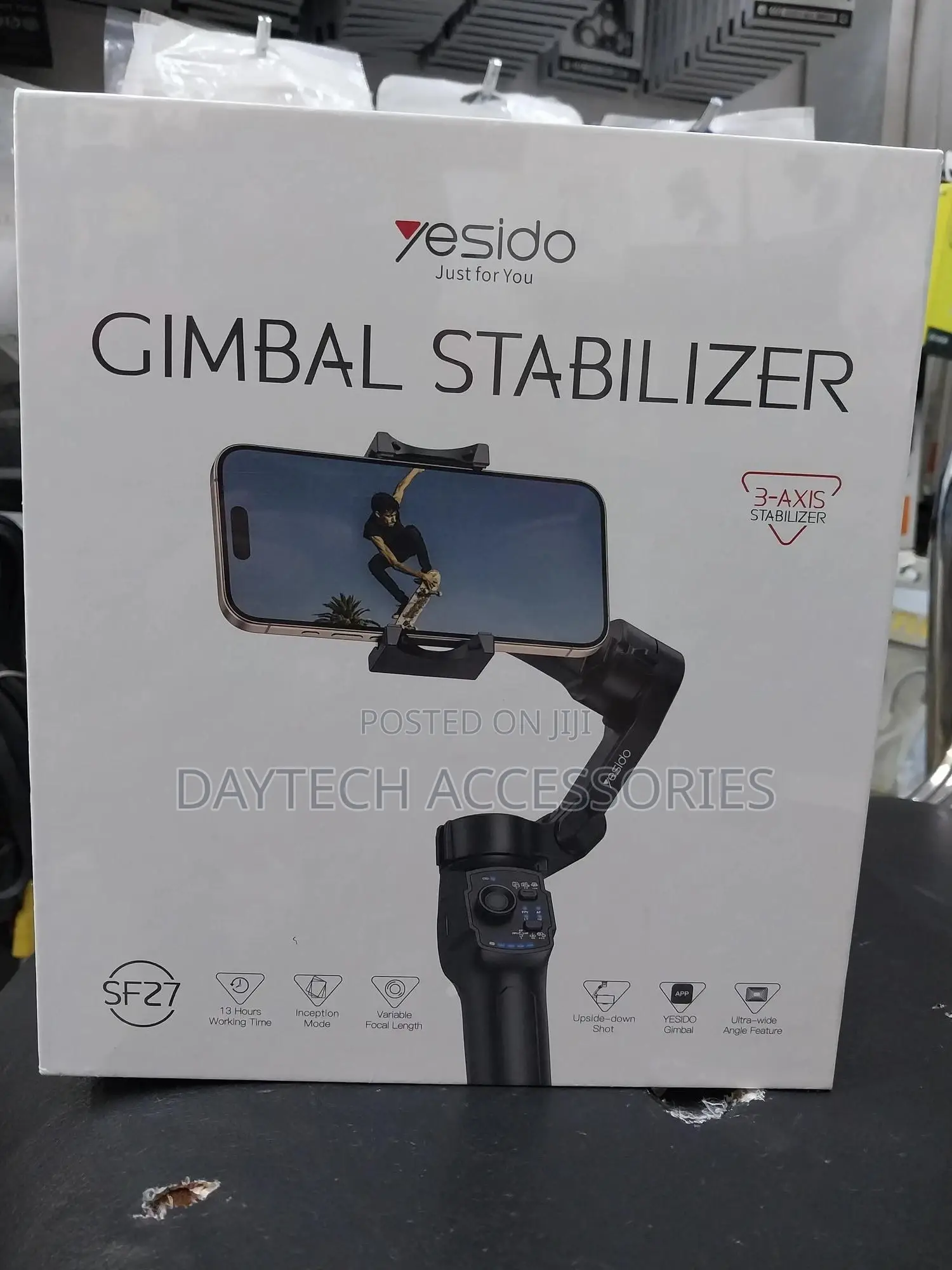 Yesido Sf27 3 Axis Handheld Shooting Stabilizer(Black)