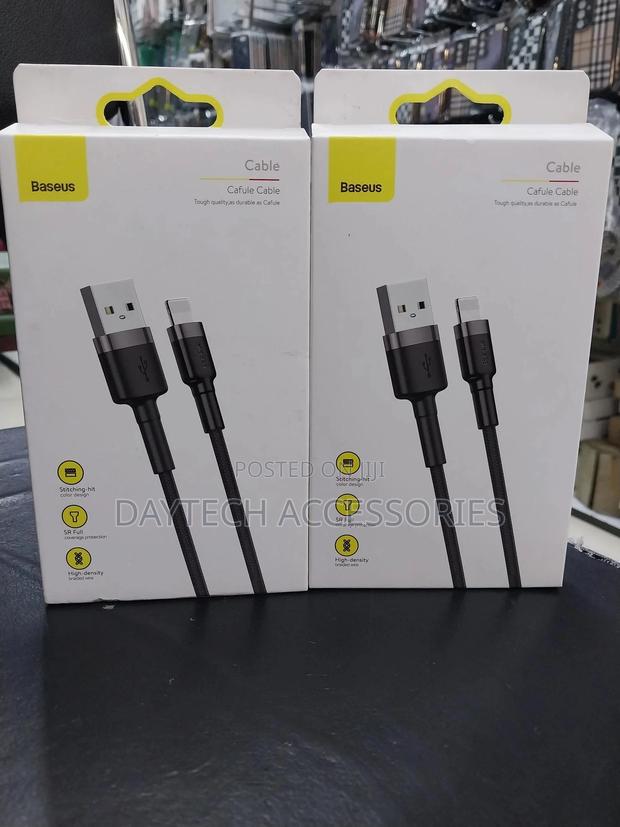 Baseus Cafule Usb-a / Lightning 2.4a Cable 1m - Blue-Gold - thumbnail 2