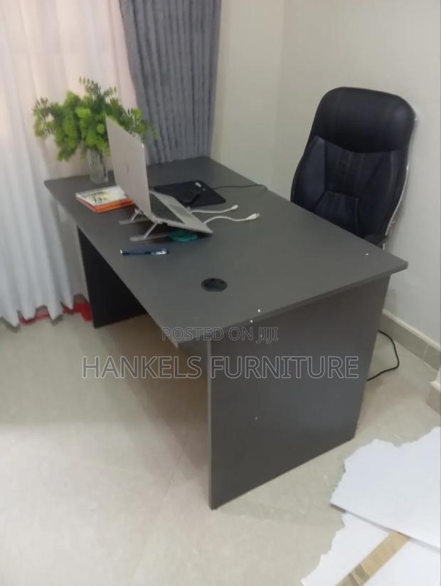 Home Office Desk and Executive Leather Chair