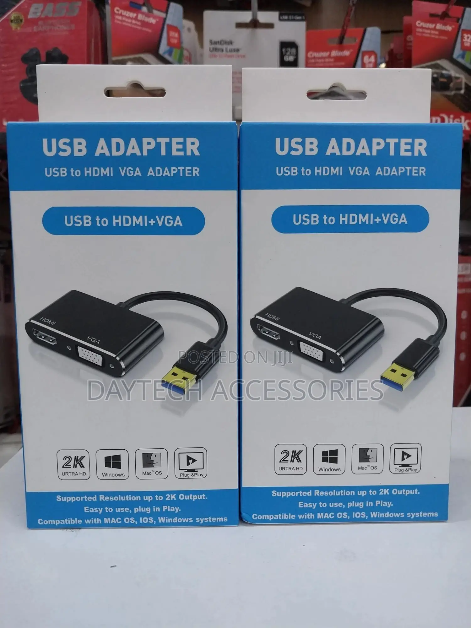 Usb 3.0 to Hdmi Vga Adapter Dual Output Usb to Vga Hdmi