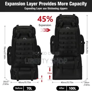 100l Waterproof Hiking Backpack Bag/ Outdoors Bag