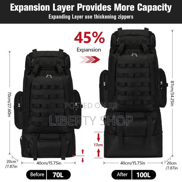 100l Waterproof Hiking Backpack Bag/ Outdoors Bag - main view