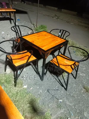 Wooden Restaurant Set With Square Table 