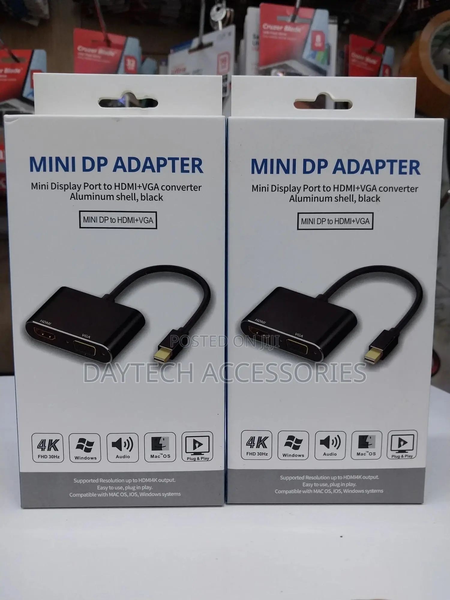Mini Displayport to Hdmi/Vga Adapter 2 in 1 Converter Adapte