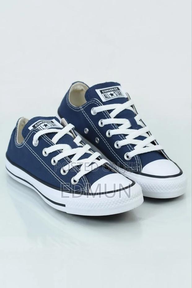Navy Blue Converse - thumbnail 2