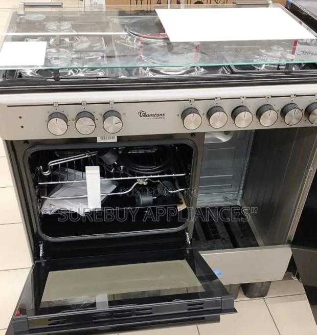 4gas + 2 Electric 90x60 Inox Cooker- Rf/498