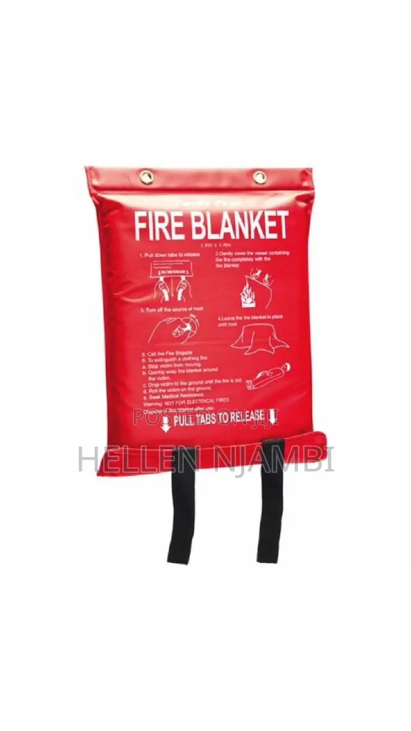 Fire Blanket 6ft × 6ft + Vat