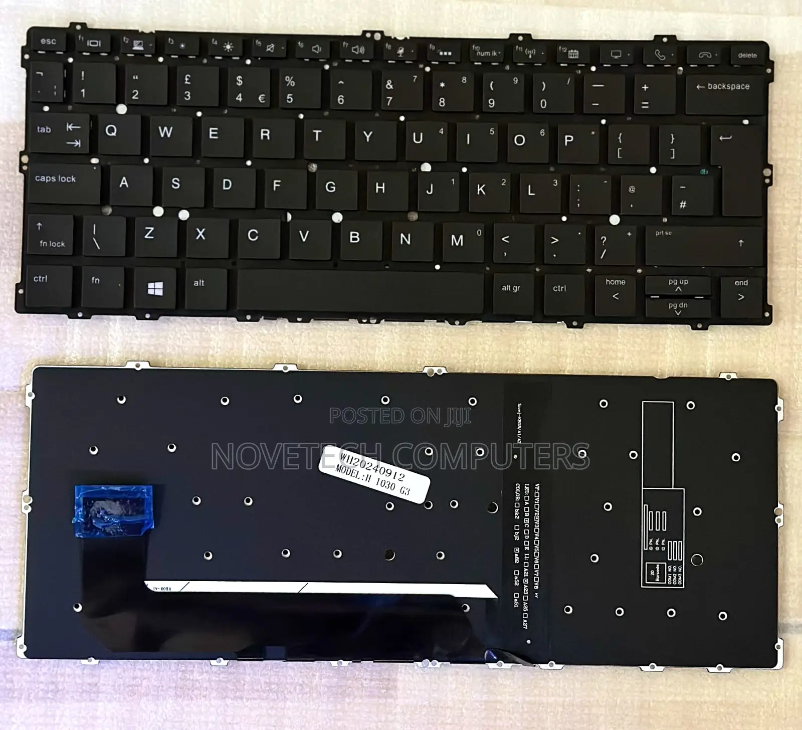 Hp Elitebook 1030 G2, 1030 G3 Backlit Uk Keyboard