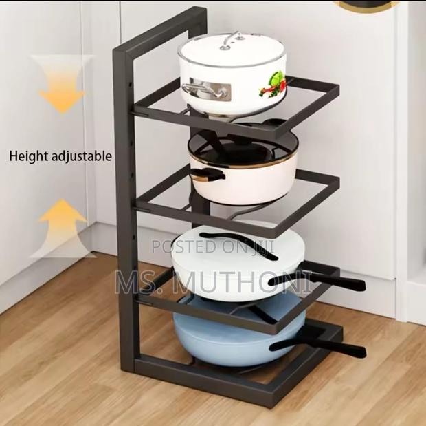 Kitchen Under Sink Pot Holder Multilayer Storage Rack - thumbnail 4
