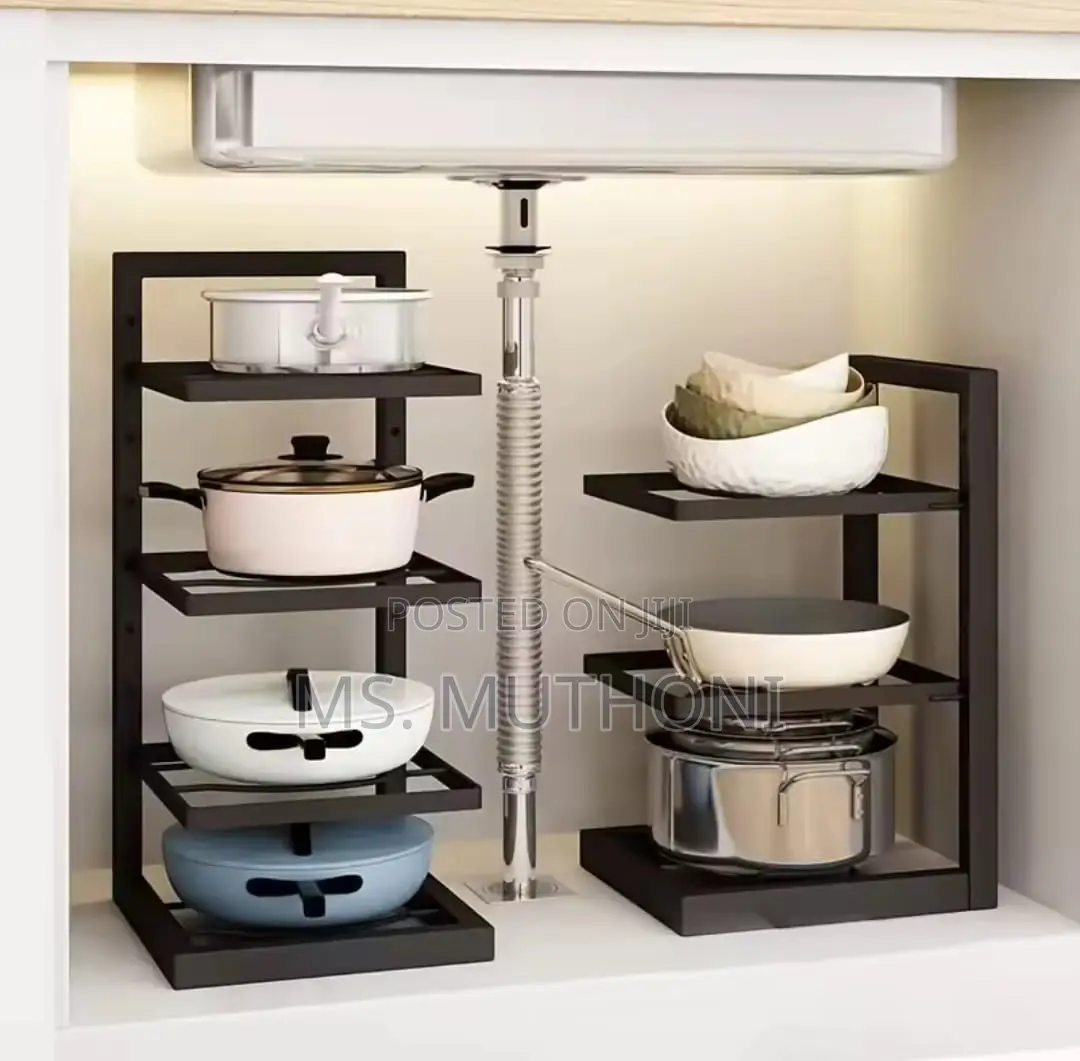 Kitchen Under Sink Pot Holder Multilayer Storage Rack