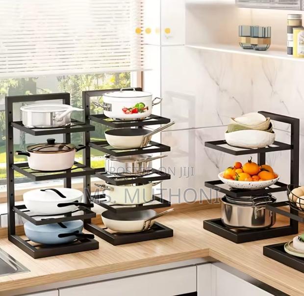 Kitchen Under Sink Pot Holder Multilayer Storage Rack - main view