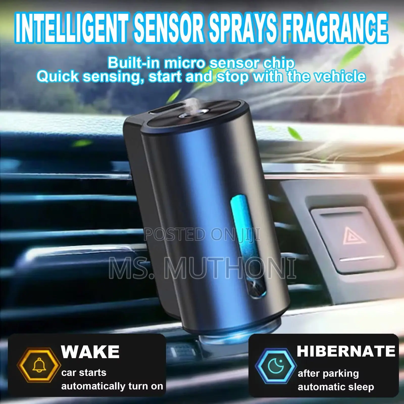 Intelligent Car Aroma Diffuser With Aroma 3bottles*