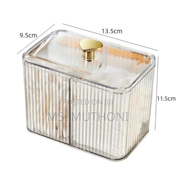 Transparent Acrylic Cotton Swab Storage Box - thumbnail 5