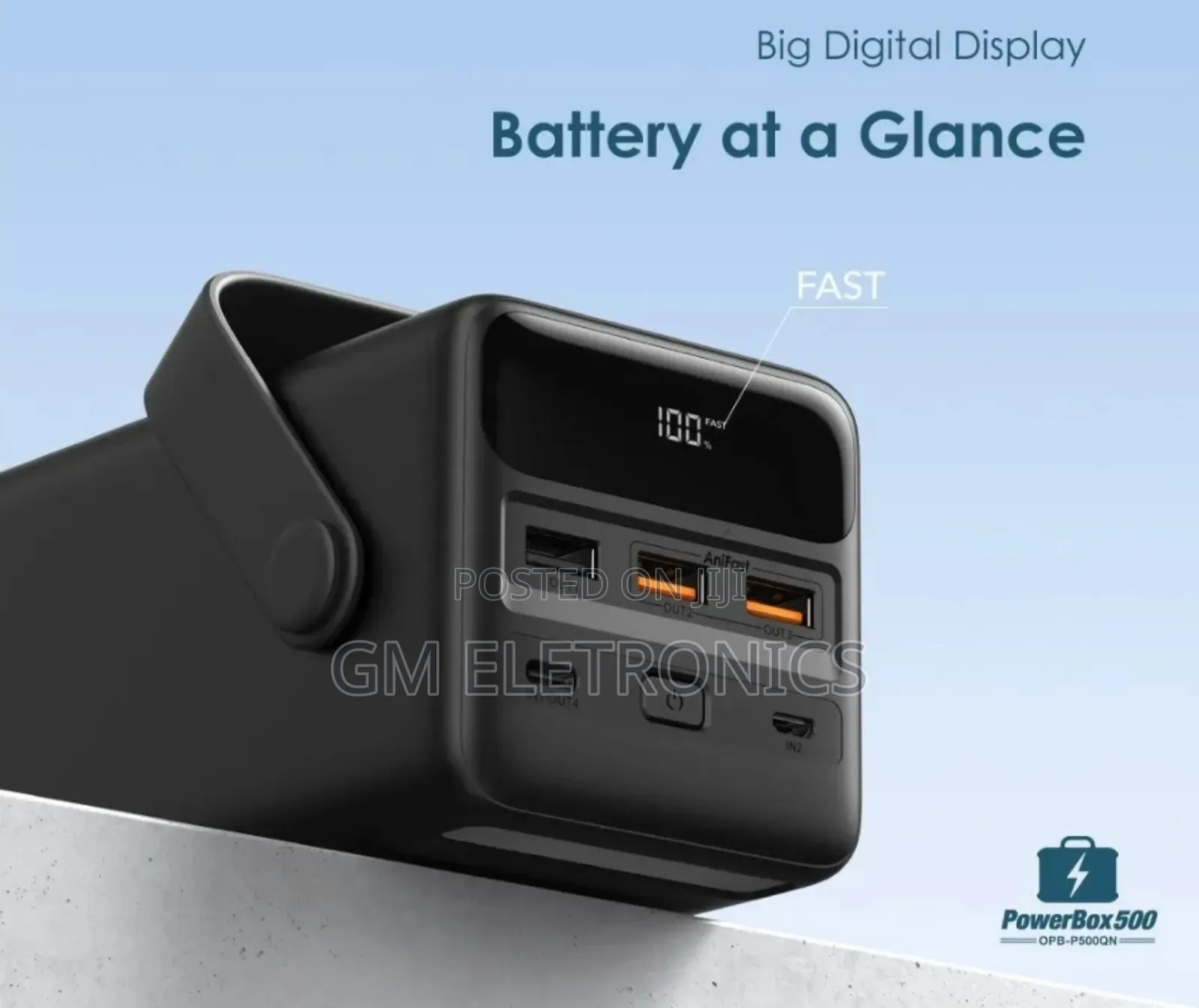 50000mah Anifast 22.5w Powerbank With 4 Output Ports.
