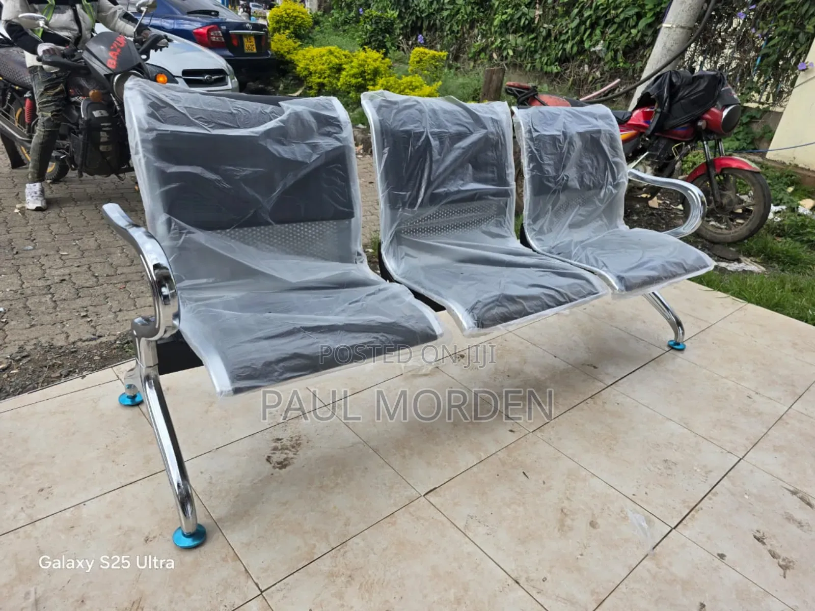 Three Seater Bench Office Chair