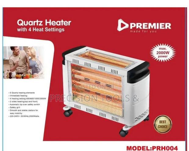Premier Quartz Heater With 4 Settings 2000w - main view