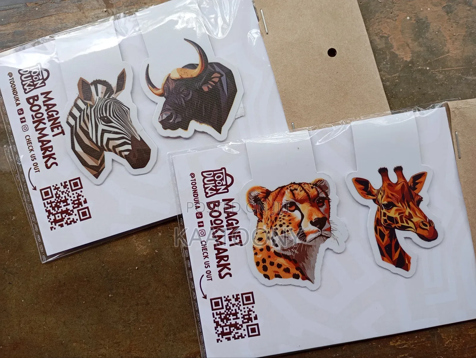 African Animals Magnetic Bookmarks
