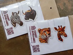 African Animals Magnetic Bookmarks