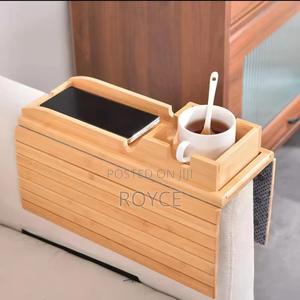 Bamboo Couch Arm Tray - thumbnail 2