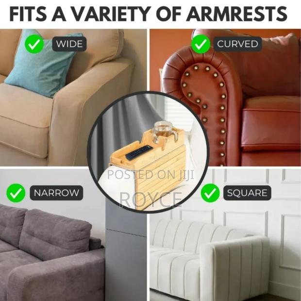 Bamboo Couch Arm Tray - thumbnail 6