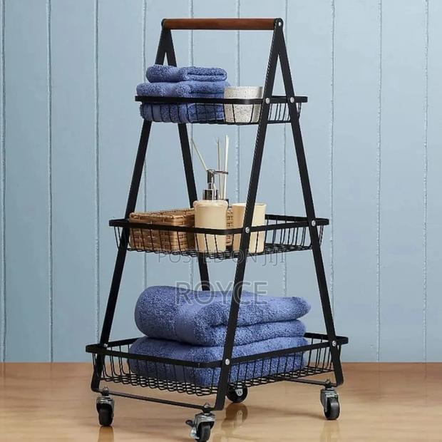 A-Shaped 3-Tier Trolley Cart