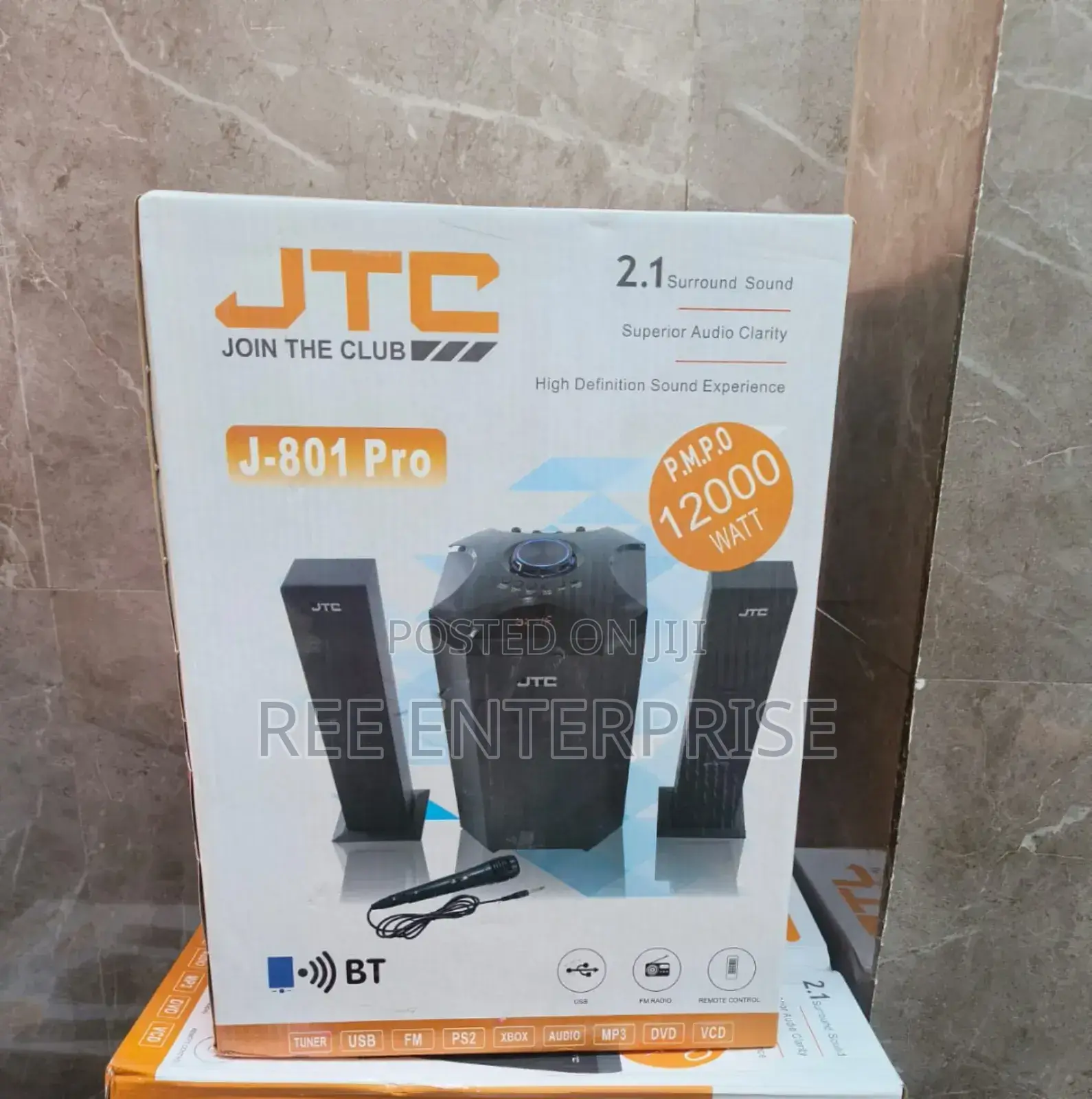 JTC Mtungi 2.1ch Hometheatre-Bt/Fm/Usb-