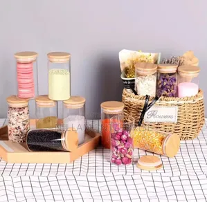 Glass Spice Jars With Airtight Bamboo Lid
460ml
5pc Set