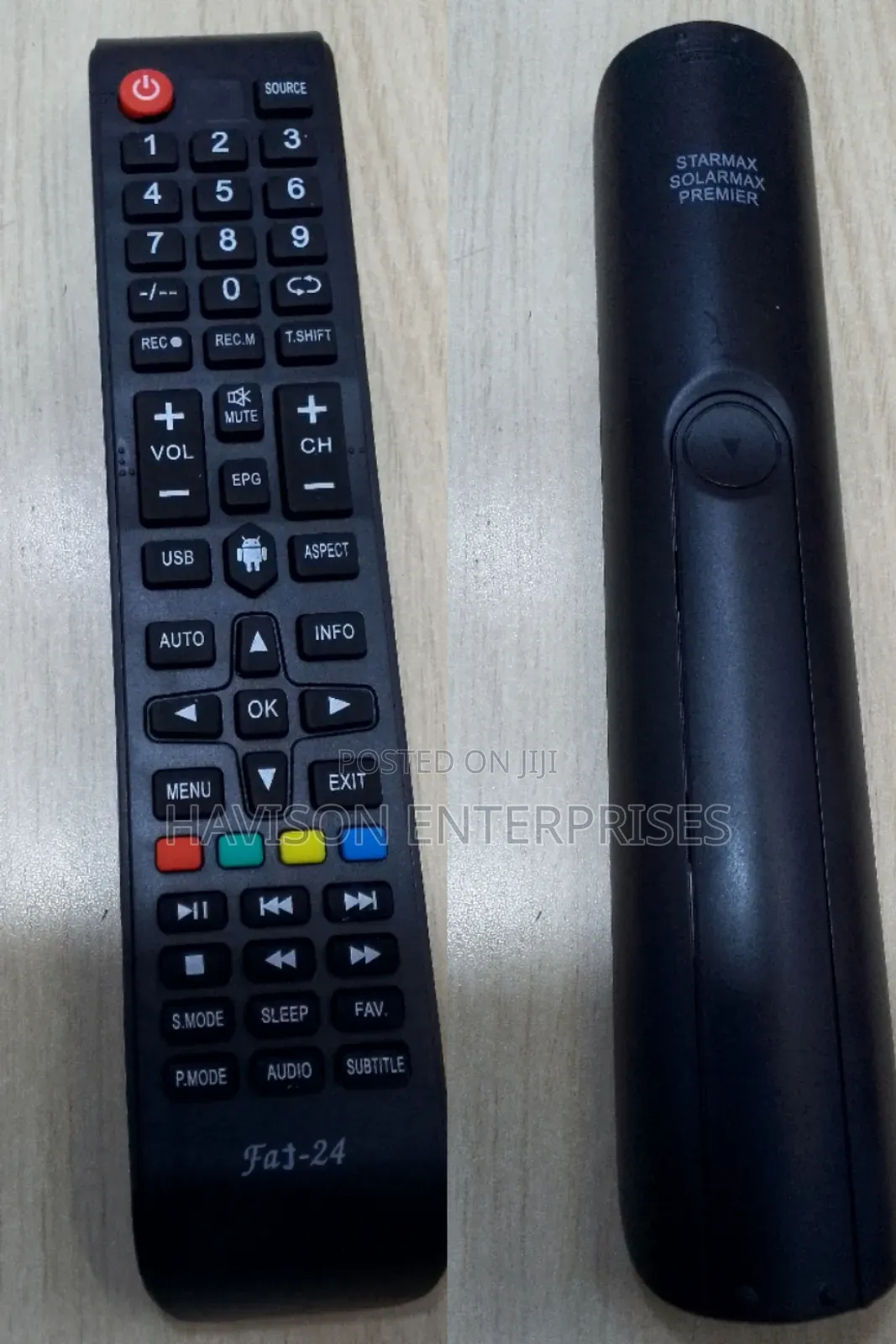 Universal Starmax/Solarmax/Premier Tv Remote