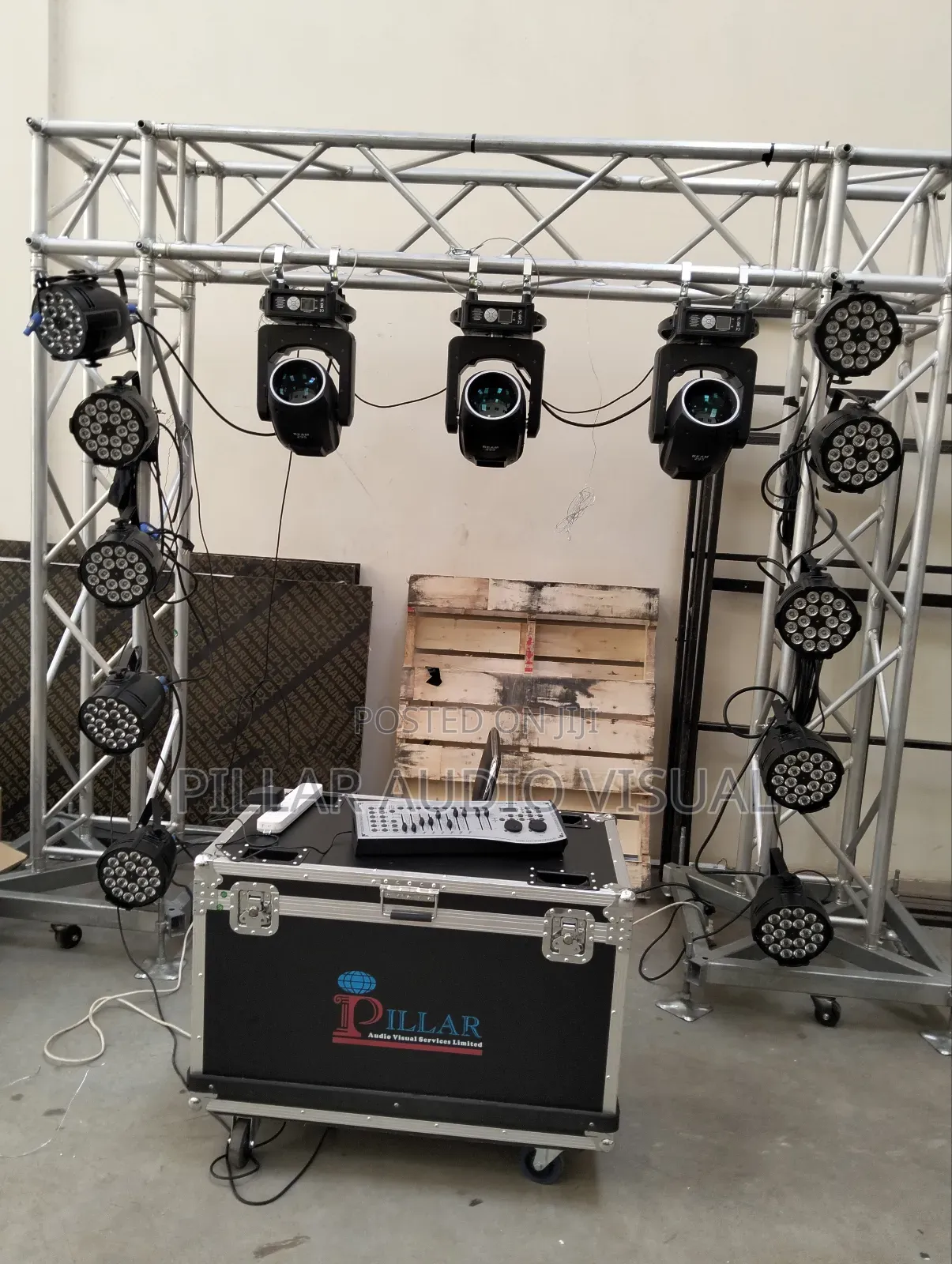 Led Panels Screens, Stage Lightings for Hire