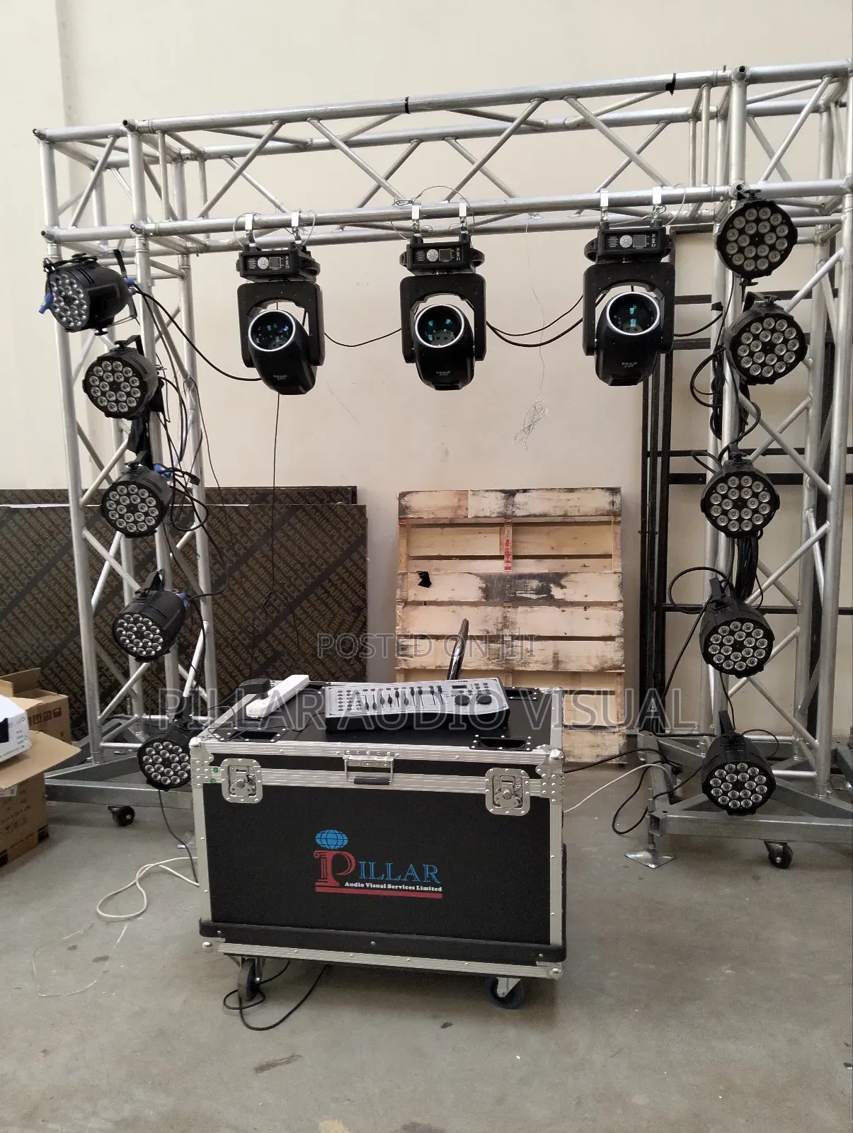 Led Panels Screens, Stage Lightings for Hire